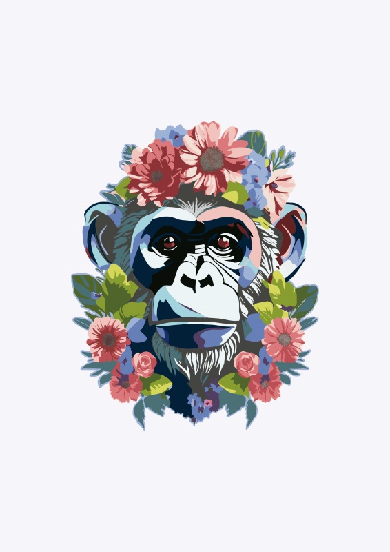  Постер "Етична мавпа" білий (без рамки)